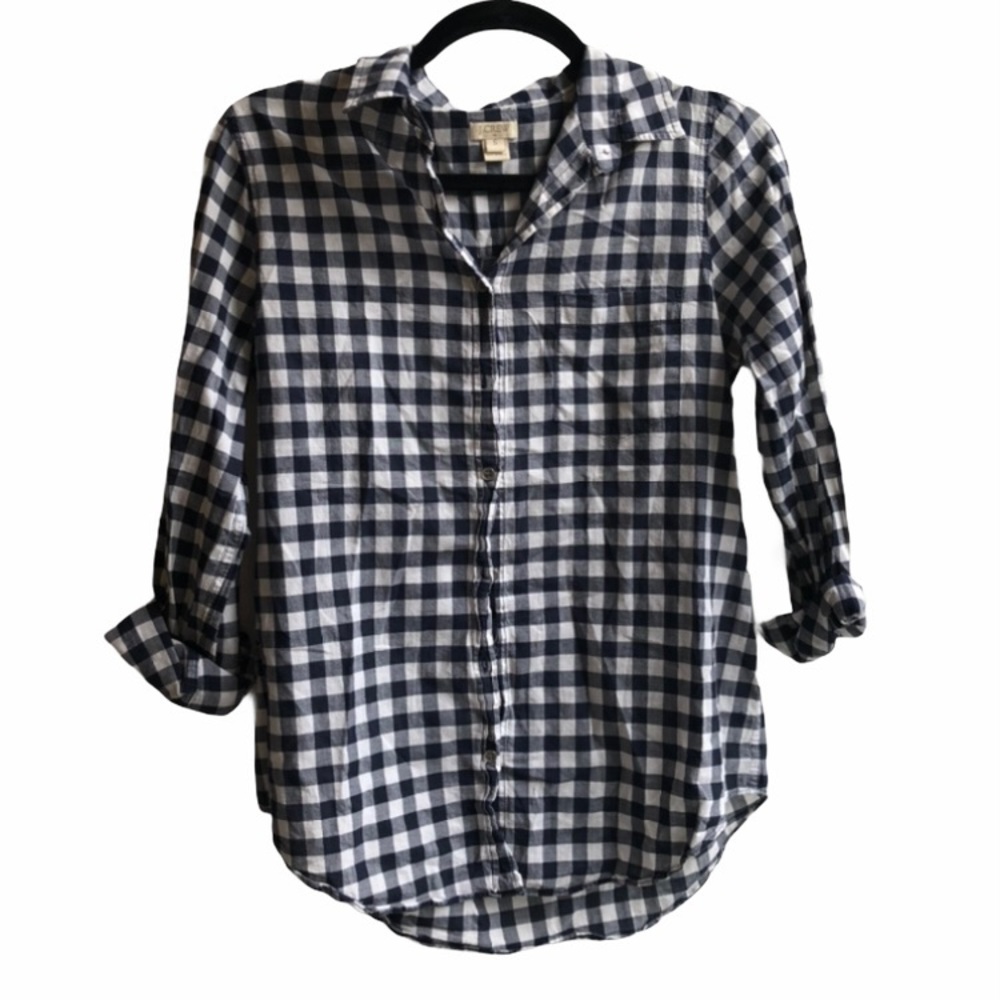 J.Crew Gingham Button Down